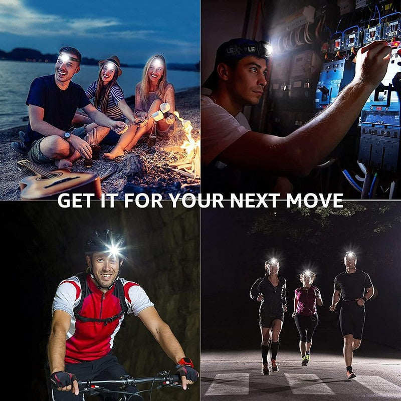 Super Bright Rechargeable LED Headlamp - 5 Modes, Waterproof, USB Included7