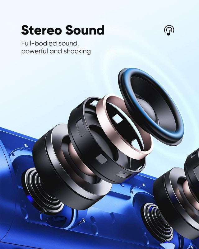 Bluetooth Speaker HD Sound, Portable, IPX5 Waterproof, 20H Playtime, TWS, Blue1