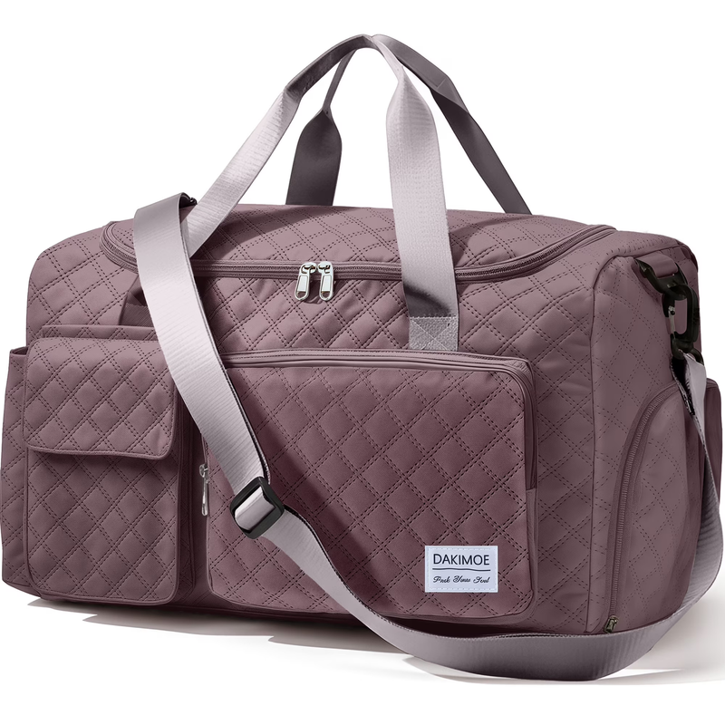 Travel Duffle Bag for Women Men Weekender Overnight Bags Carry on Gym Bag with W0
