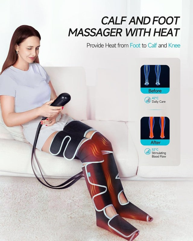 Leg & Foot Massager with Heat & Compression for Pain, Circulation & Gifts2