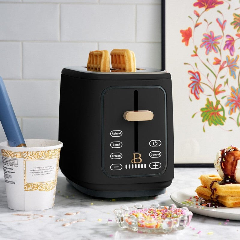 2 Slice Toaster with Touch Activated Display, Black Sesame by Drew Barrymore1