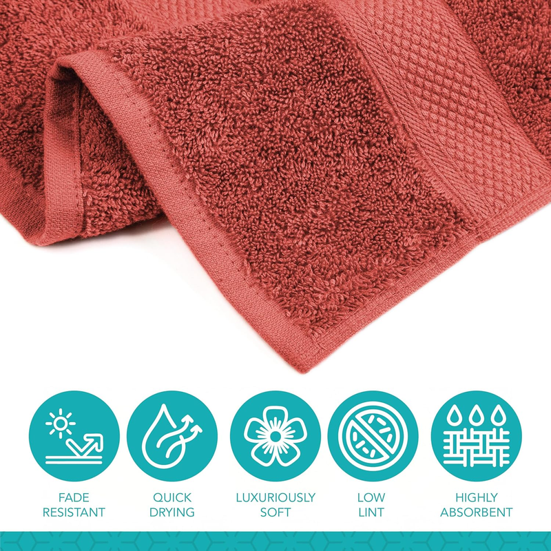 Pleasant Home Bath Towels Set of 6 (24” X 50”) 100% Cotton, 515 GSM | Lightweigh2