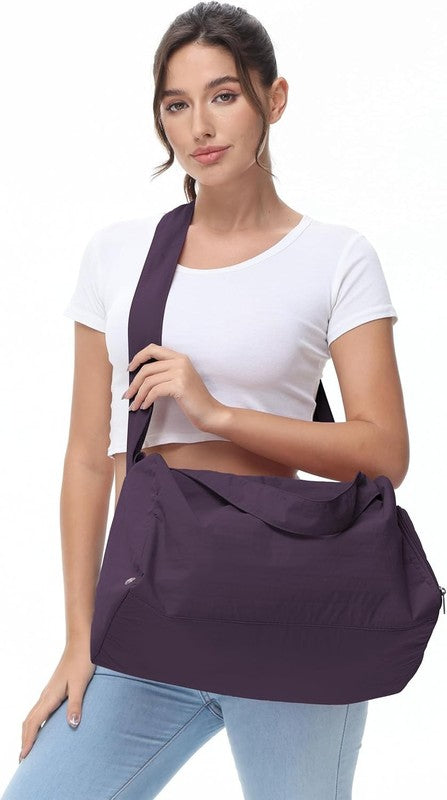 Small Gym Bag Shoes Compartment Duffle Travel Bag Wet Pocket Yoga Pilates Swim4