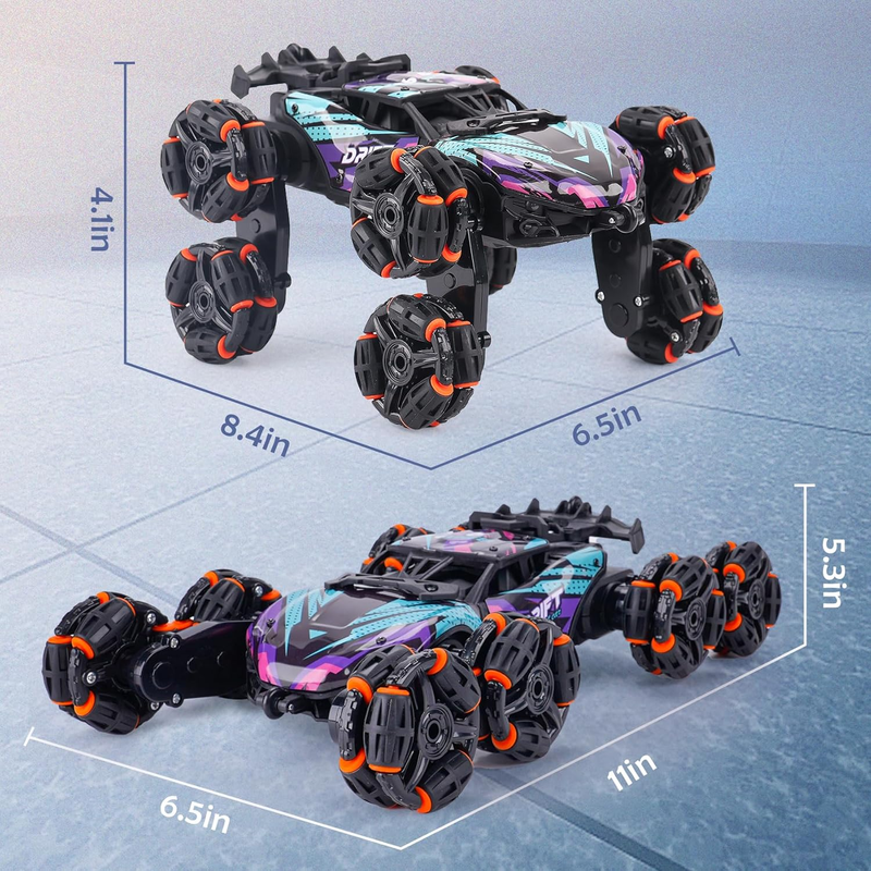 Hand Controlled RC Stunt Car 8 Wheel Gesture Remote Control Kids Toy8