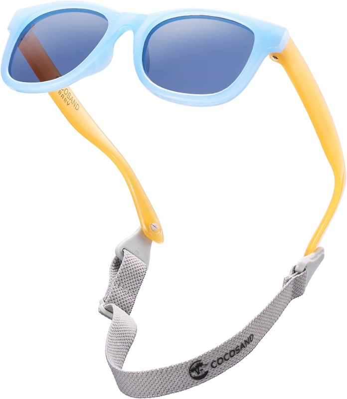 Polarized Baby Sunglasses UV400 Flexible Strap Infant Toddler 0 24 Months9