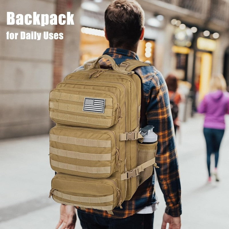 50L Military Tactical Backpack MOLLE Army Assault Bug Out Bag Water Resistant Br5