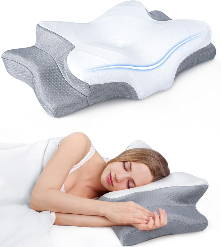 Ultra Cooling Neck Pillow Memory Foam Cervical Support Adjustable9