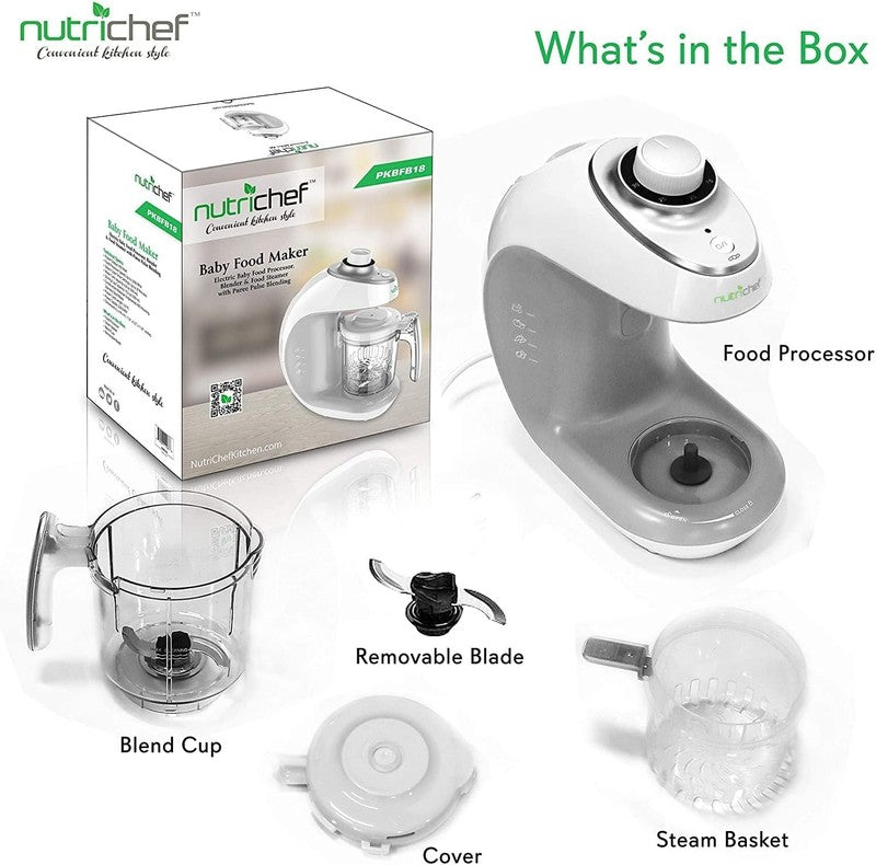 2-in-1 Baby Food Maker Steam Cooker & Blender Adjustable Timer Dishwasher Safe6