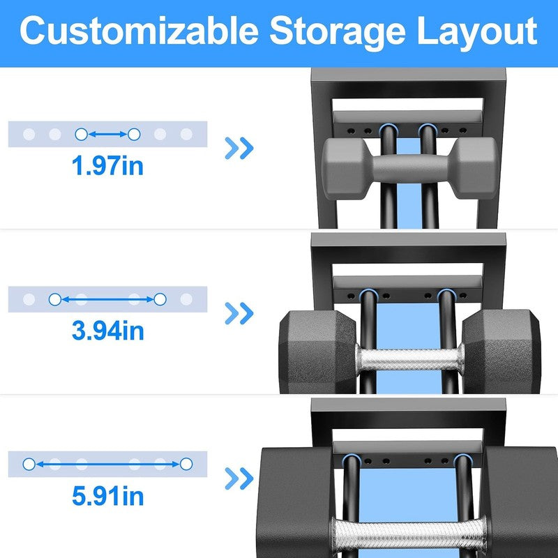 3 Tier Adjustable Dumbbell Rack 450LB Heavy Duty Home Gym Weight Stand Rack Only2