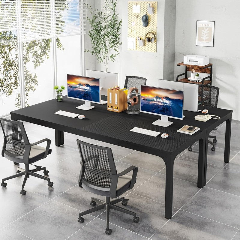 78.7'' Extra Long 2 Person Computer Desk Double Workstation Home Office6