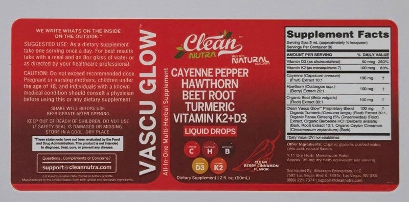 Cayenne Pepper Drops with Hawthorn, D3, K2, Turmeric & Ginseng - 1 Pack8