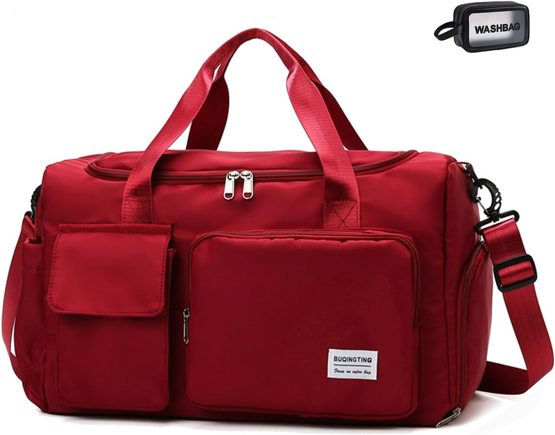 Women Gym Duffle Bag Travel Weekender Carry On w/ Shoe Compartment9