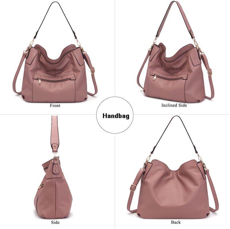 Women Large Crossbody Bag Shoulder Handbag Purse Wallet Set Hobo Tote3