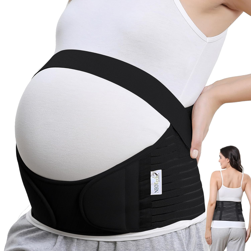 Pregnancy Belly Band Maternity Belt, Back/Abdomen/Waist/Pelvis Support (Size M, 0