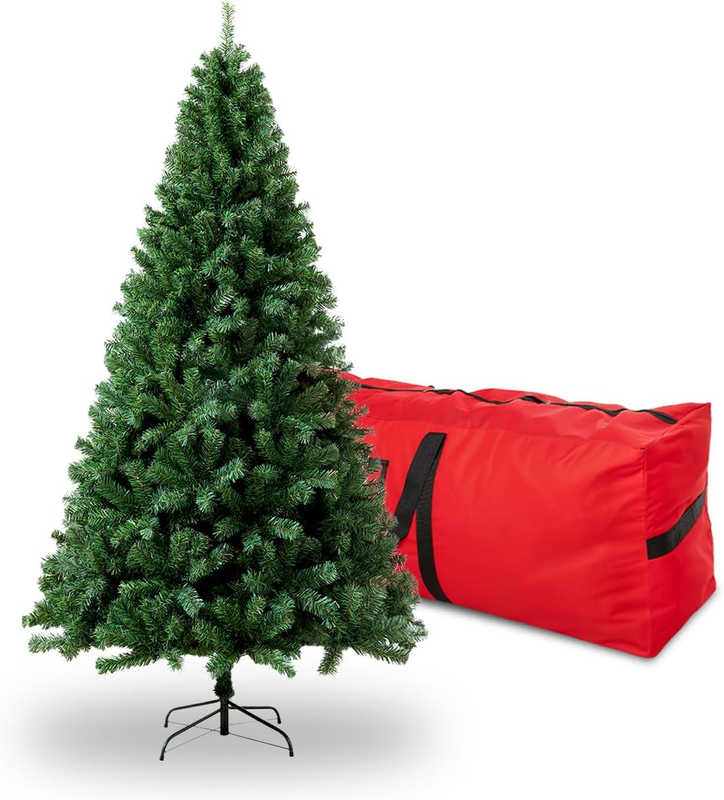 6FT Premium Christmas Tree, Large Spruce Artificial Holiday Xmas Tree with 1,0009