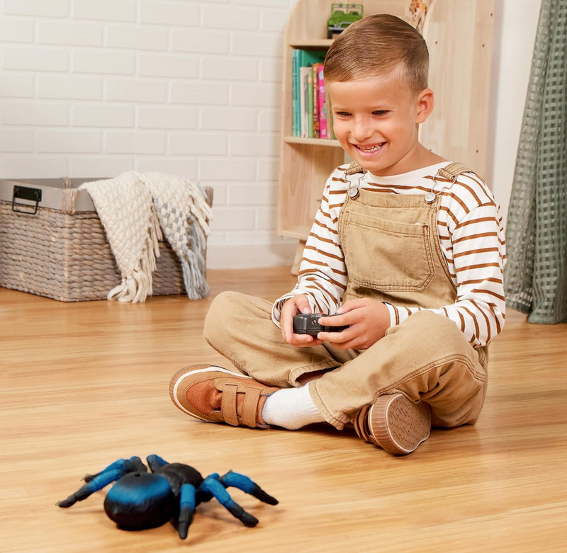 – Remote Control Tarantula for Kids with LED Eyes – Realistic Spider Toy with Mo1