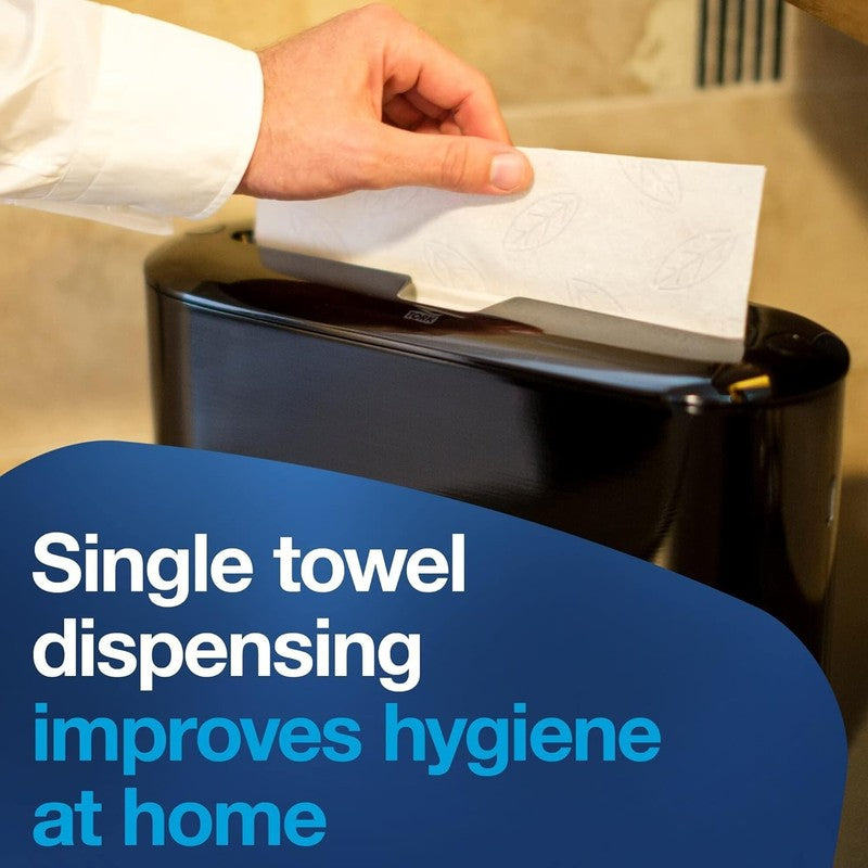 Xpress Paper Towel Dispenser Black Single Dispensing H2 Refills Space Saving7