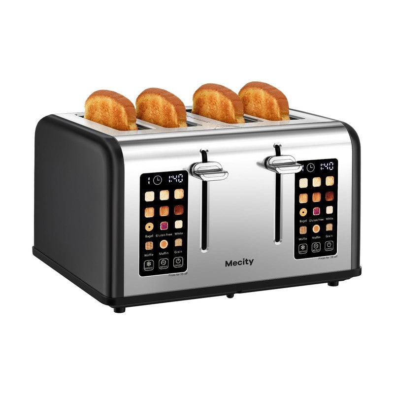 4-Slice Touchscreen Toaster Stainless Steel 6 Browning Wide Slots Black8