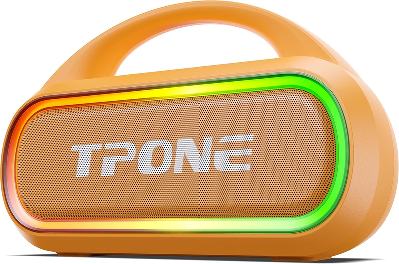 30W Bluetooth Speaker, IPX5 Waterproof, 12H Playtime, TWS, Light, Peach Fuzz0