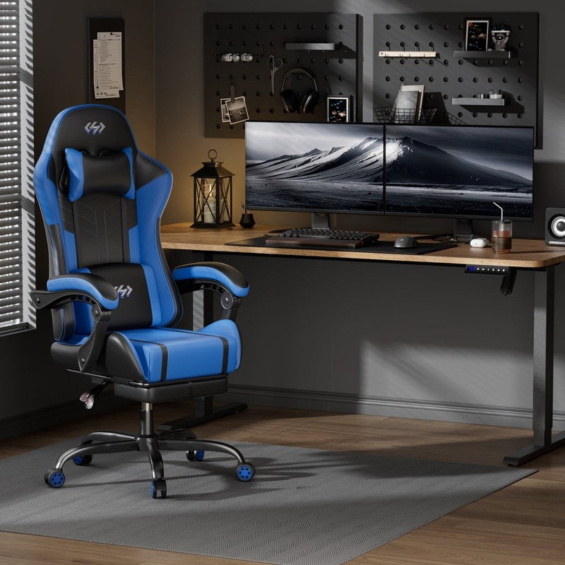 Gaming Chair with Pocket Spring Cushion, Gamer Chair with Lumbar Massage, Gaming1