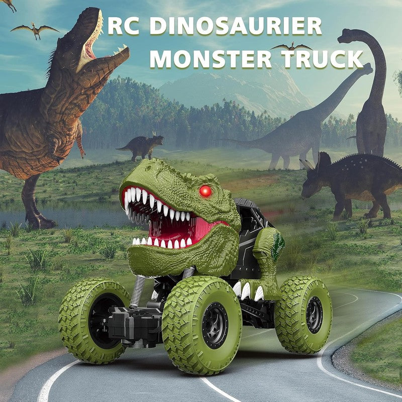 Remote Control Dinosaur Car for Kids Boys, 2.4Ghz All Terrain Remote Control Din5