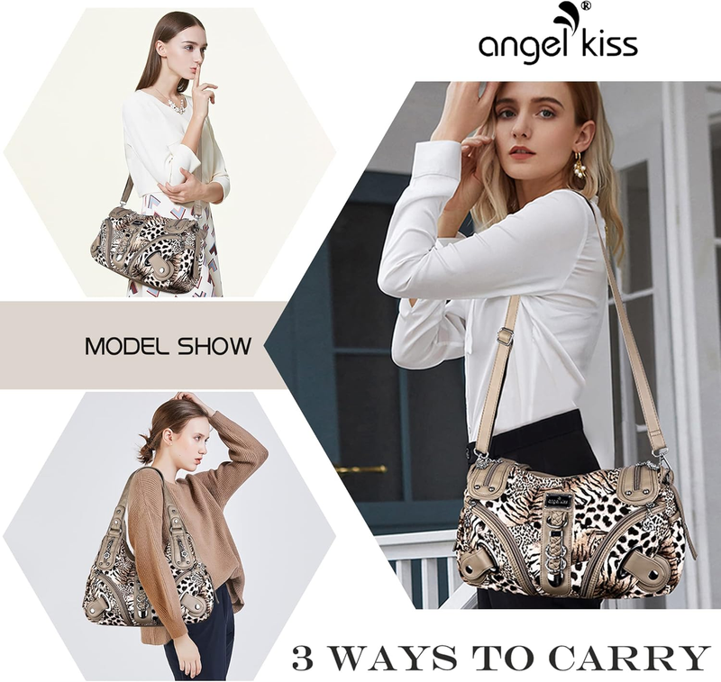 Angelkiss Women’s Large Hobo Satchel Shoulder Handbag Purse6