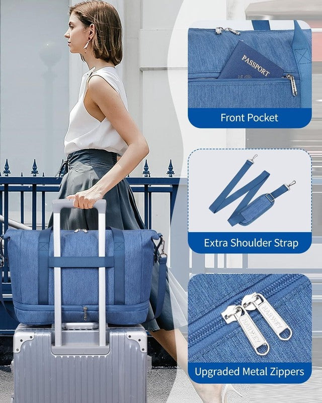 Travel Duffel Bag for Spirit Airlines Personal Item Bag 18X14X8 Underseat Carry 5