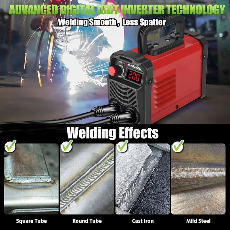 200Amp 20PCS Rods Stick Welder, Super MINI Portable Welding Machine, IGBT Invert4