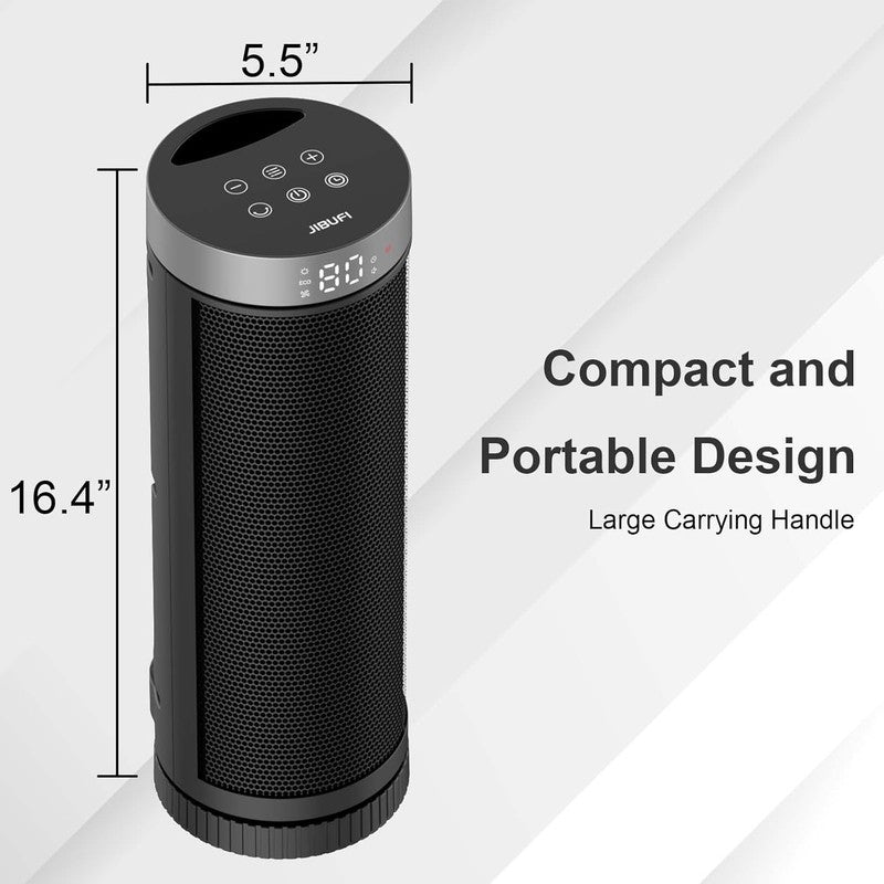 Portable Ceramic Space Heater w/ Remote, 3 Modes, Overheat & Tip Over Safety6