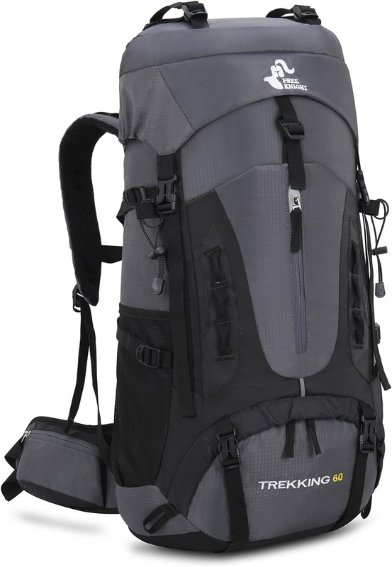 60L Hiking Camping Travel Backpack Large Capacity w/ Rain Cover10