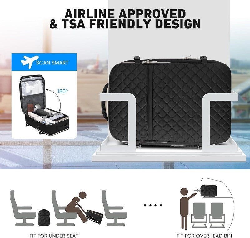 Travel Backpack for Women and Men, 40L Flight Approved Carry on Bag, Water Resis1