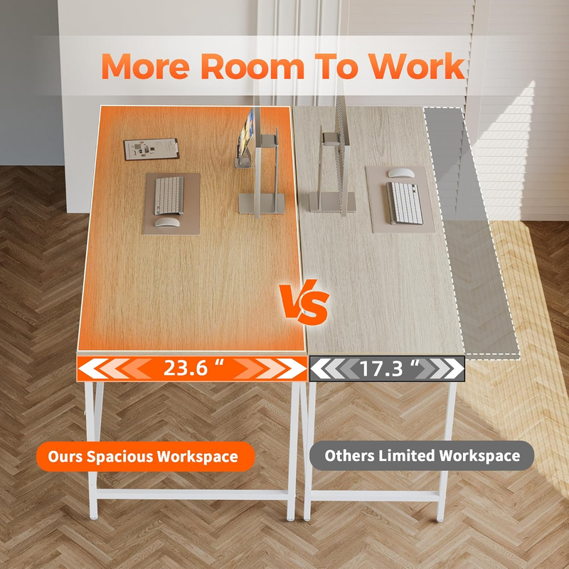 48x24 Computer Desk Gaming Table for Small Spaces Home Office Study4
