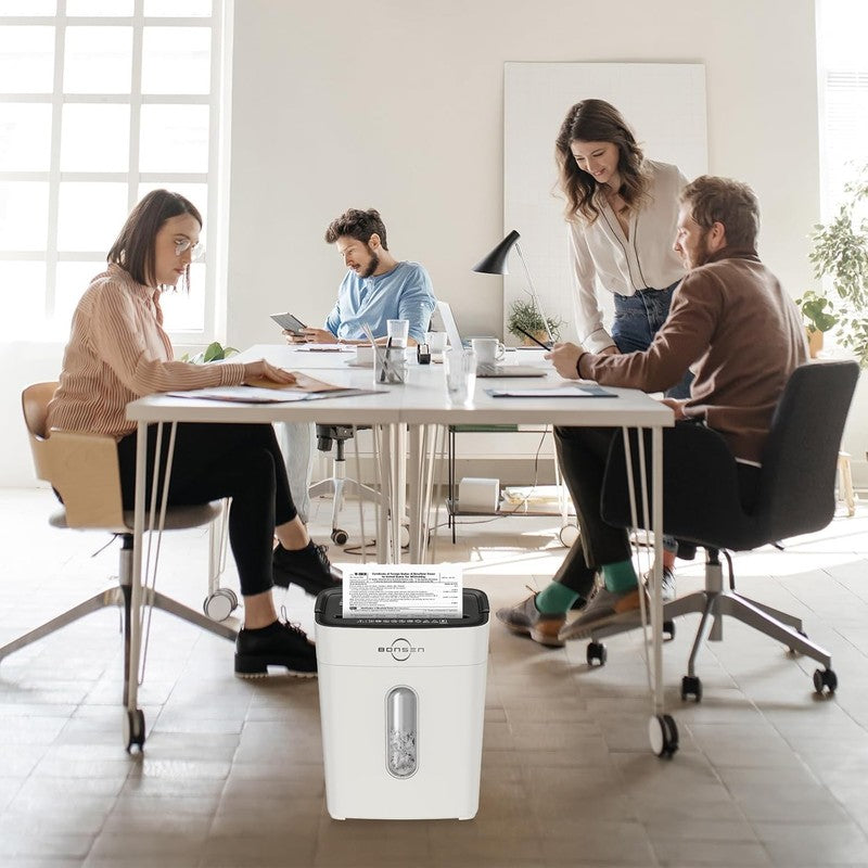 8 Sheet Cross Cut Paper Shredder P 4 Home Office Credit Card Small White8