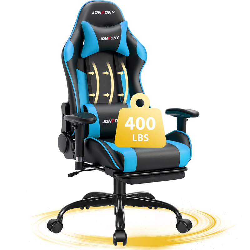 Game Chair,Ergonomically Designed Computer Chair with Headrest and 2D Armrests,W9