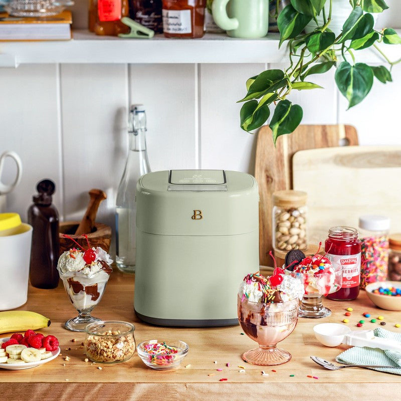 1.5 Qt Ice Cream Maker w/ Touch Display Sage Green by Drew Barrymore4