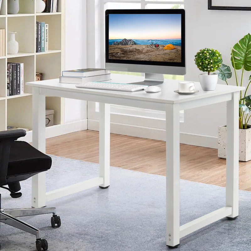43.3in Wood Computer Desk Laptop Study Table Workstation Home Office0
