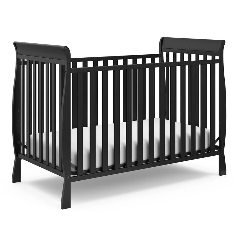 Maxwell 3-In-1 Convertible Baby Crib, Black0