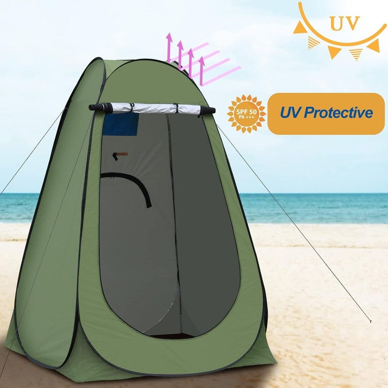 Outdoor Privacy Shelter Toilet Shower Changing Tent Green2