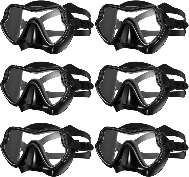 6 Pack Swim Goggles with Nose Cover Anti-Fog Leakproof Diving Mask for Adults Yo10