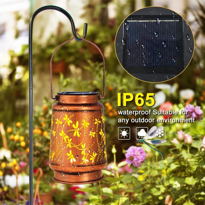 Dragonfly Birthday Gifts for Women Mom Grandma Solar Lanterns Outdoor Waterproof3