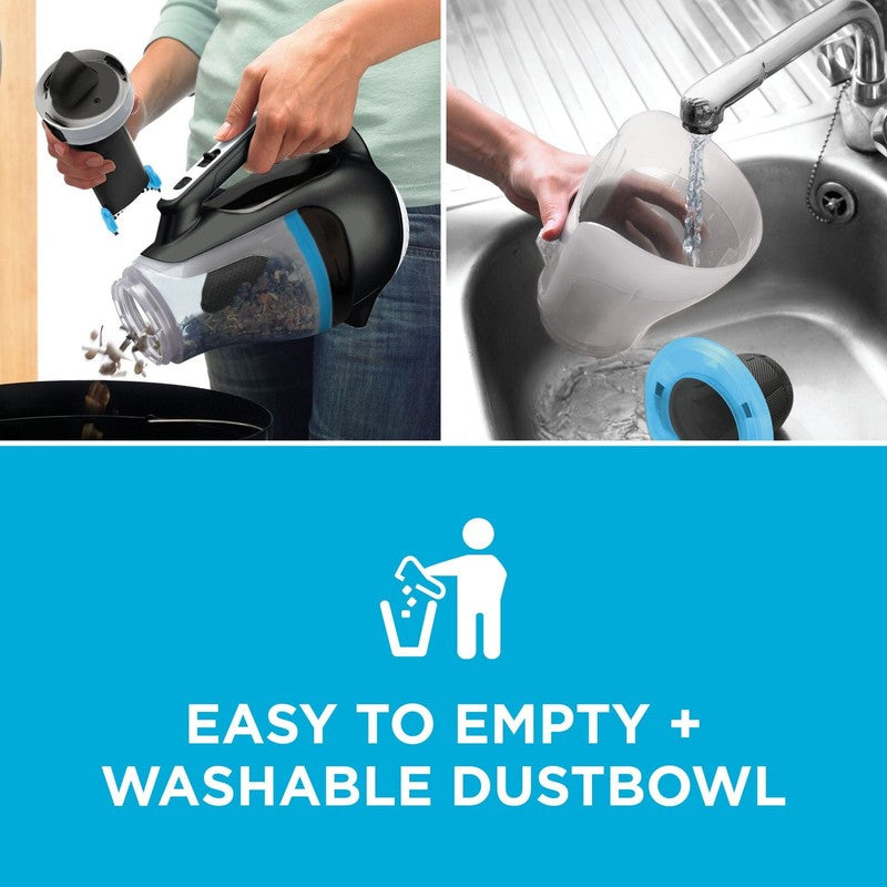 Dustbuster Cordless Handheld Vacuum Swivel Nozzle Car Pet Hair Black Blue5