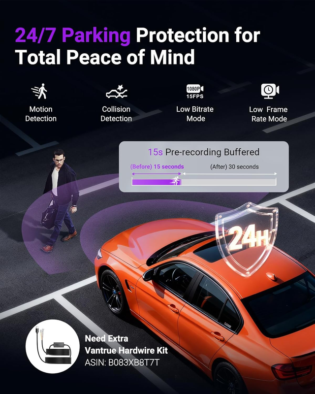 S1 Pro Dash Cam Front STARVIS 2, 2.7K Mini Dash Camera for Cars, ADAS, App Contr2