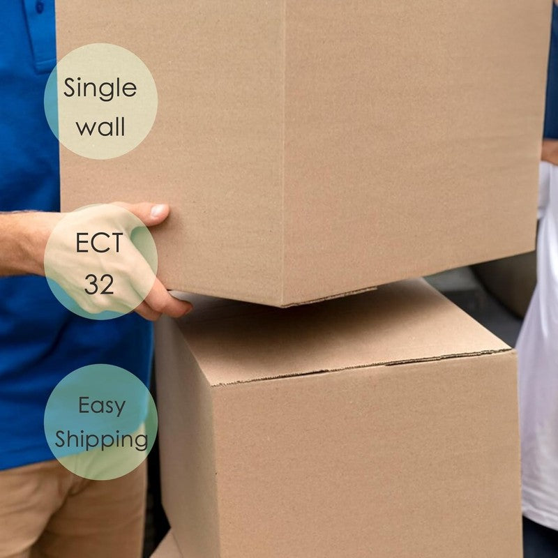 Durable 9x6x4 Brown Corrugated Shipping Boxes   25 Pack   Eco Friendly USA Made4