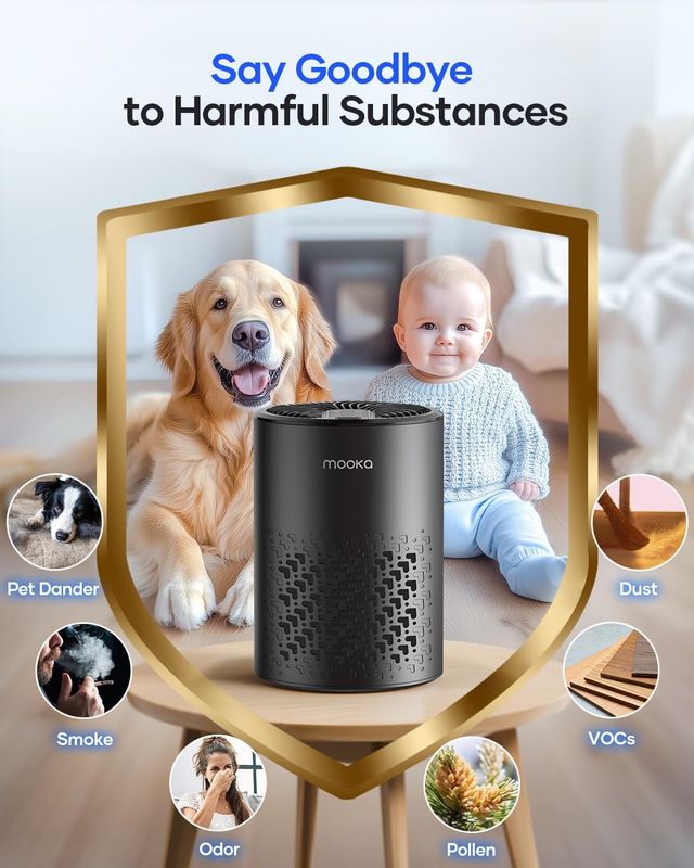 Air Purifiers for Bedroom Home,  HEPA Air Purifier for Home Pets with Fragrance 5