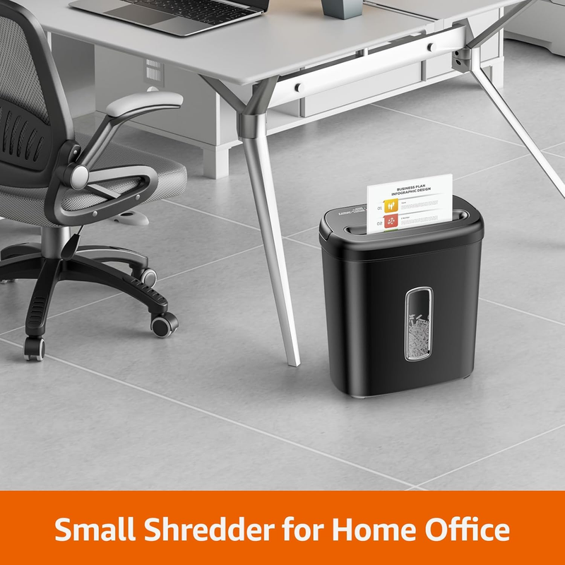 8 Sheet High Security Cross Cut Paper and Credit Card Shredder with P 4 Security6