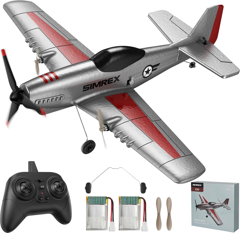 RC Plane for Kids   2.4Ghz 3 Channel Remote Control Airplane Toy with 6 Axis Gyr8