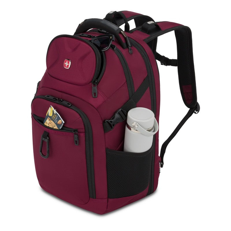 Stride Scansmart Laptop Backpack, Burgundy, Feature Packed for School, Travel, E8