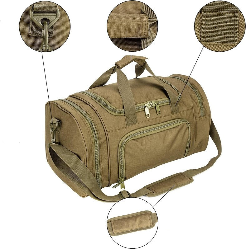 Gym Duffel Bag for Men Sports Duffel Bag with Shoe Compartment (Green Model A)4
