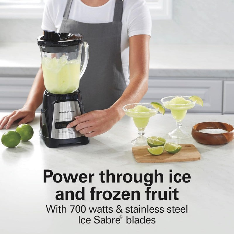 Blender with 40 Oz Glass Jar, 12 Functions, Smoothies & Ice Crush – Black1
