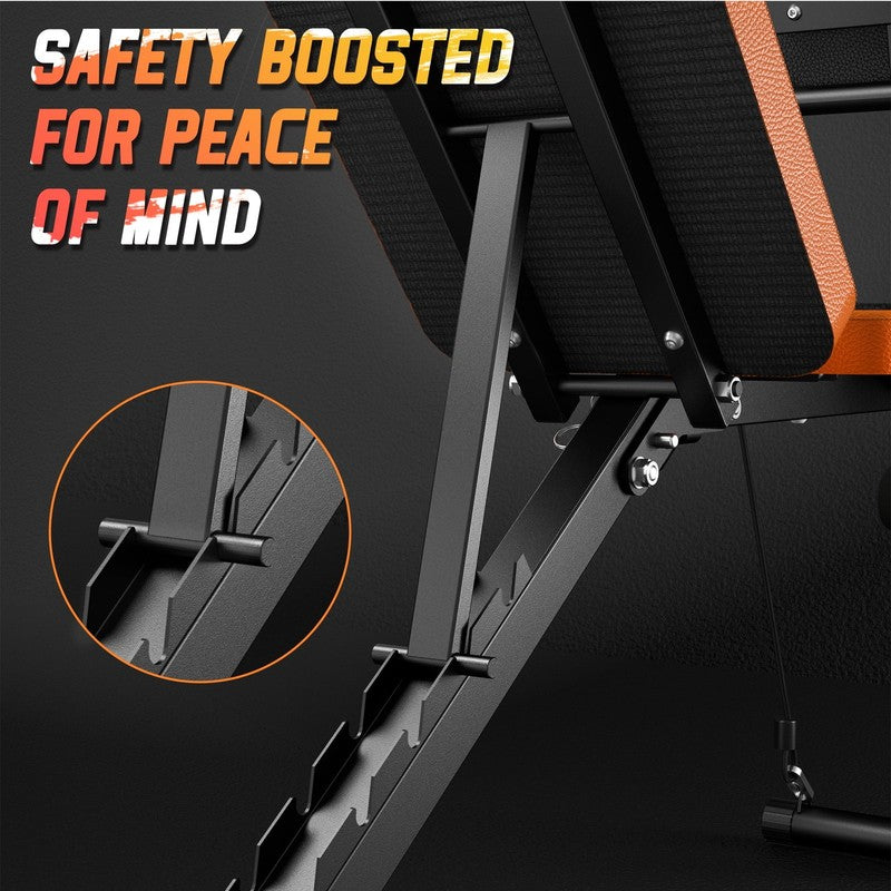 Adjustable Weight Bench with Leg Extension & Preacher Curl for Home Gym5